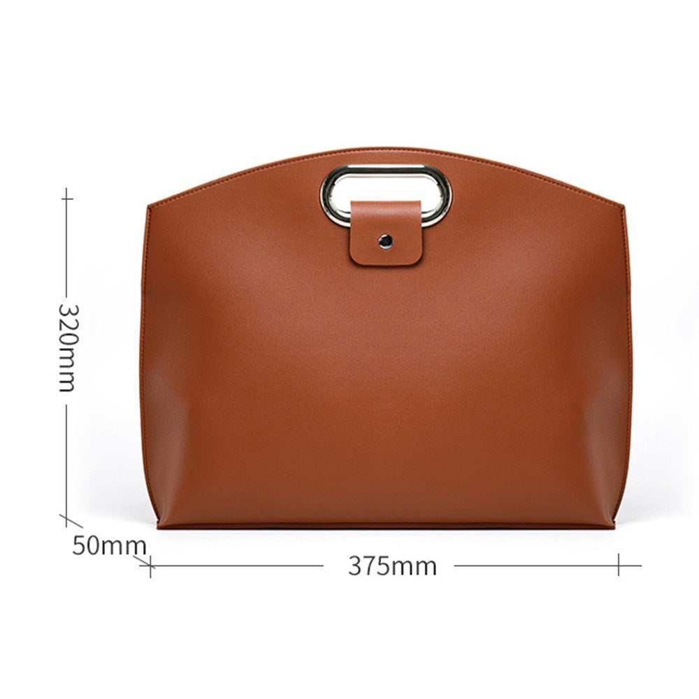 Kunstlæder MacBook / Laptop 13-14" Taske - 32 x 37.5 cm - Sort