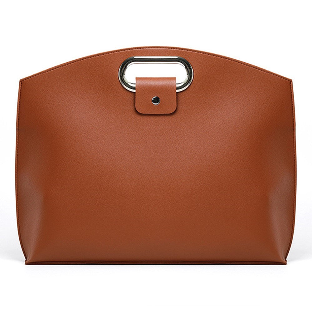 Kunstlæder MacBook / Laptop 13-14" Taske - 32 x 37.5 cm - Brun