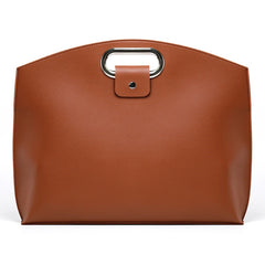 Kunstlæder MacBook / Laptop 13-14" Taske - 32 x 37.5 cm - Brun