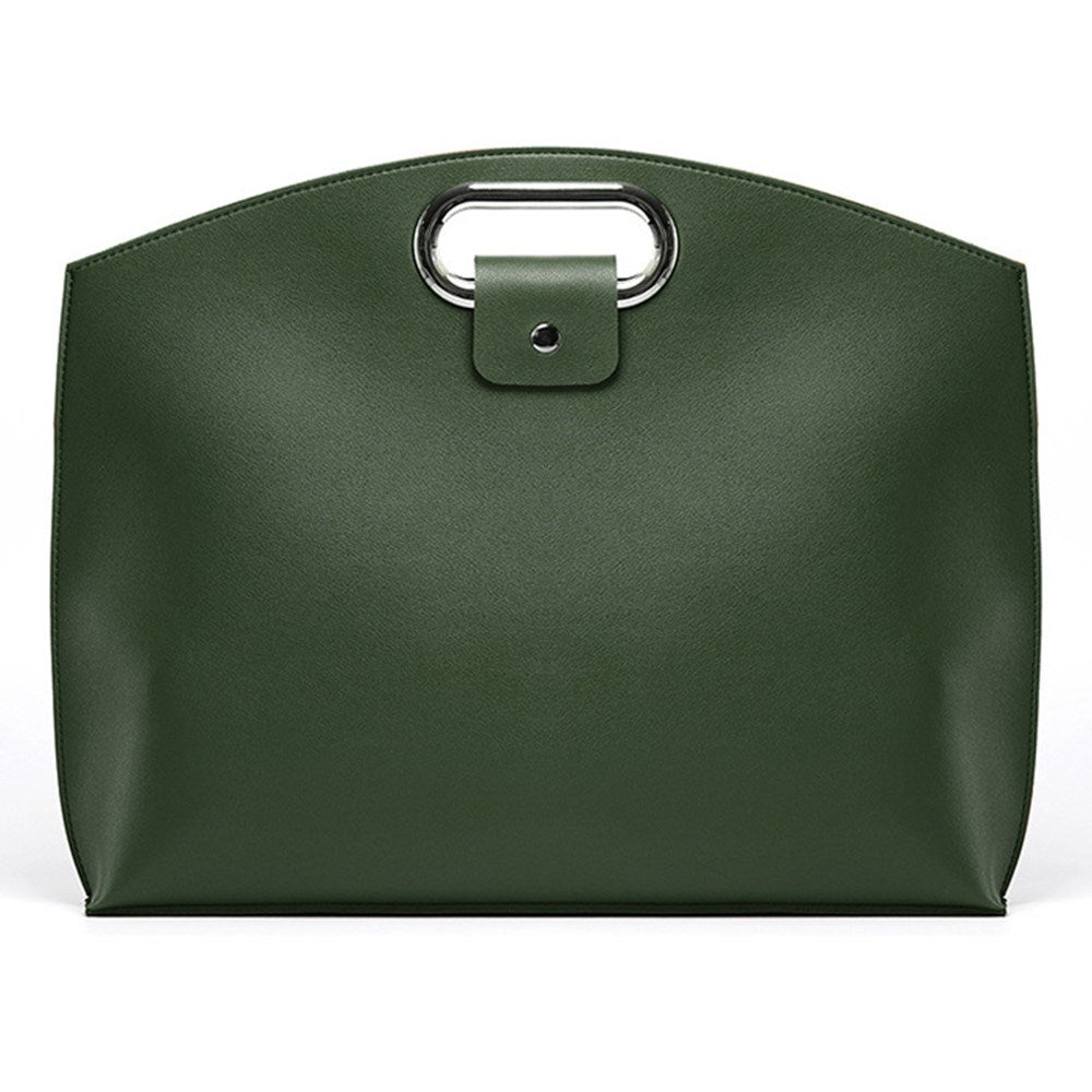 Kunstlæder MacBook / Laptop 13-14" Taske - 32 x 37.5 cm - Grøn