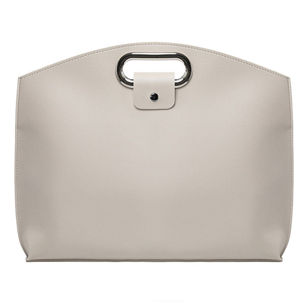 Kunstlæder MacBook / Laptop 13-14" Taske - 32 x 37.5 cm - Beige