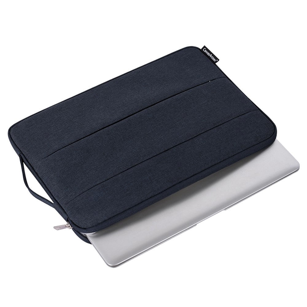 CanvasArtisan Sleeve m. Håndtag Til Macbook / Bærbar PC 15" - (39 x 28 x 2 cm) - Sort