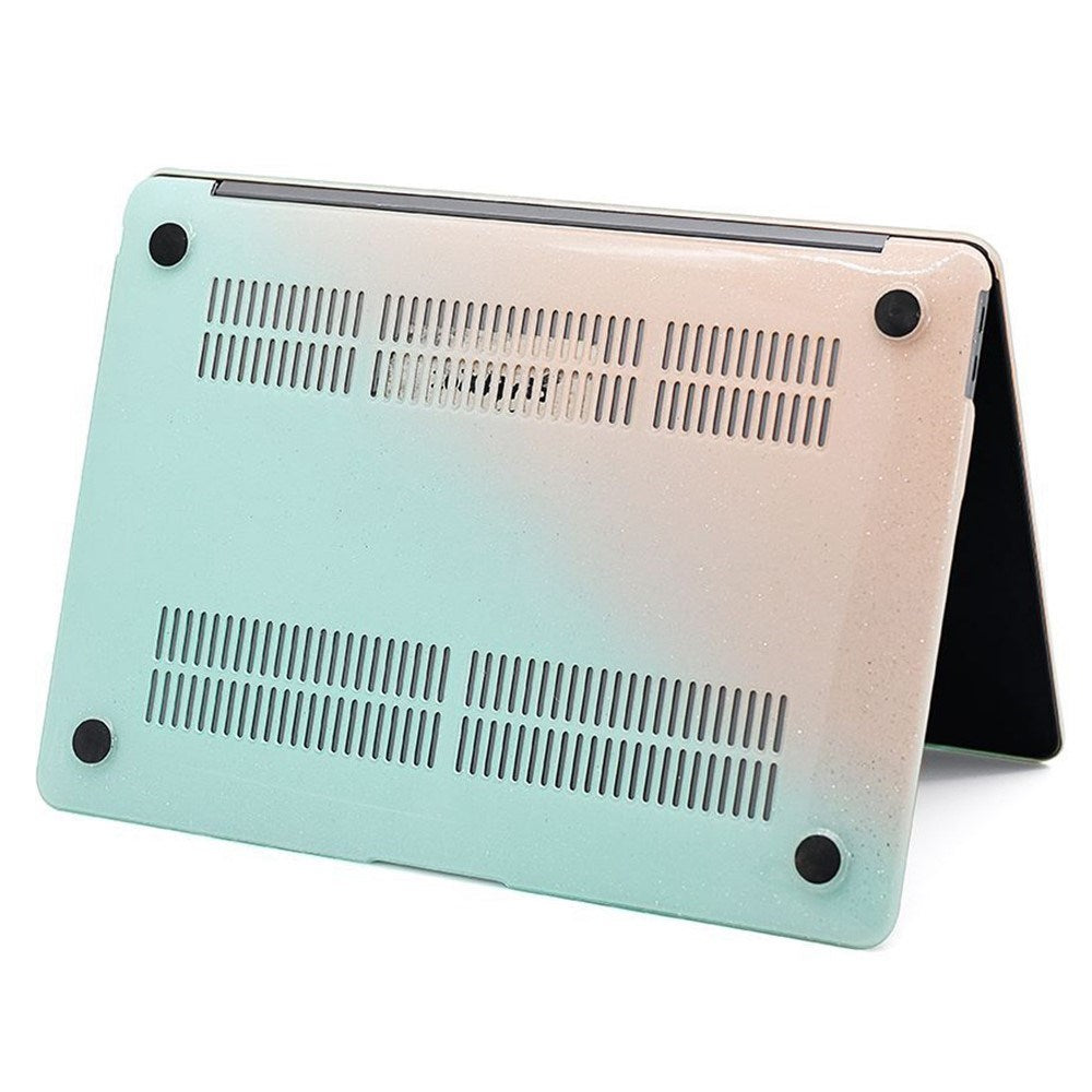 MacBook Air 13 (2011-2017) Plastik Laptop Cover - Blå / Sandfarvet