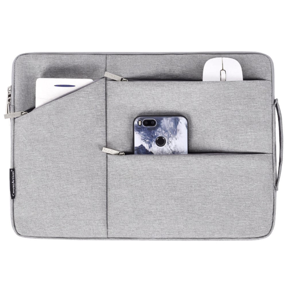 CanvasArtisan Sleeve Til Macbook / Bærbar PC 15" - (39 x 28 x 2 cm) - Grå