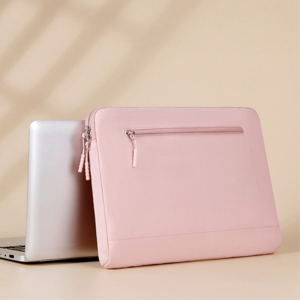 Bærbar PC 13.3" Sleeve m. Lomme (33 x 24 x 2cm) - Lyserød