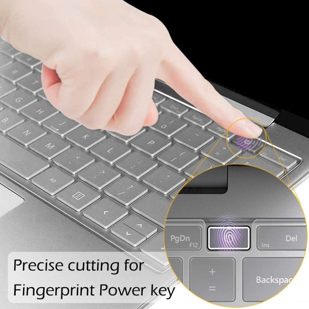 Microsoft Surface Laptop Go / Go 2 ENKAY Keyboard Cover m. Amerikansk Tastatur - Gennemsigtig