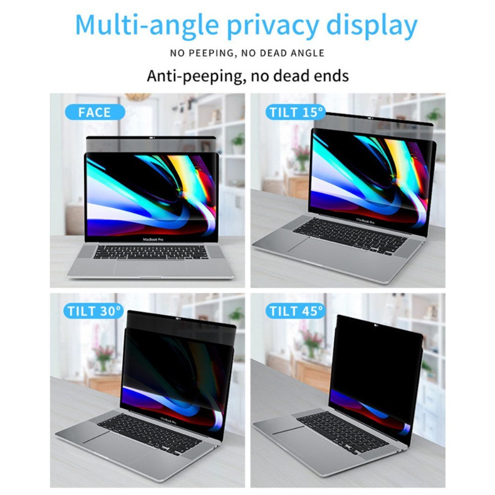 MacBook Pro 14 M5/M4/M3/M2/M1 (2026-2021) Magnetisk Privacy Skærmbeskyttelse - Gennemsigtig