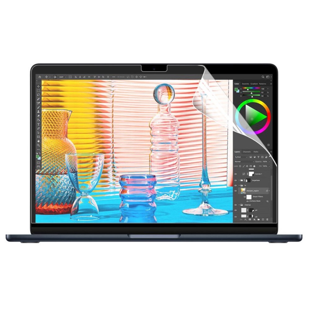 MacBook Air 13" M5/M4/M3/M2 (2026-2022) Skærmbeskyttelsesfilm - Gennemsigtig