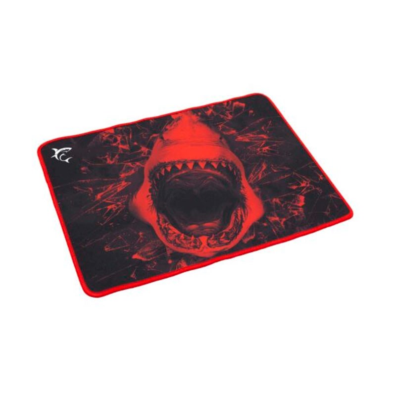 White Shark SKYWALKER L Gaming Musemåtte - 400 x 300 mm - Sort / Rød
