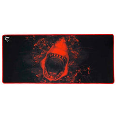 White Shark SKYWALKER XL Gaming Musemåtte - 800 x 350 mm - Sort / Rød