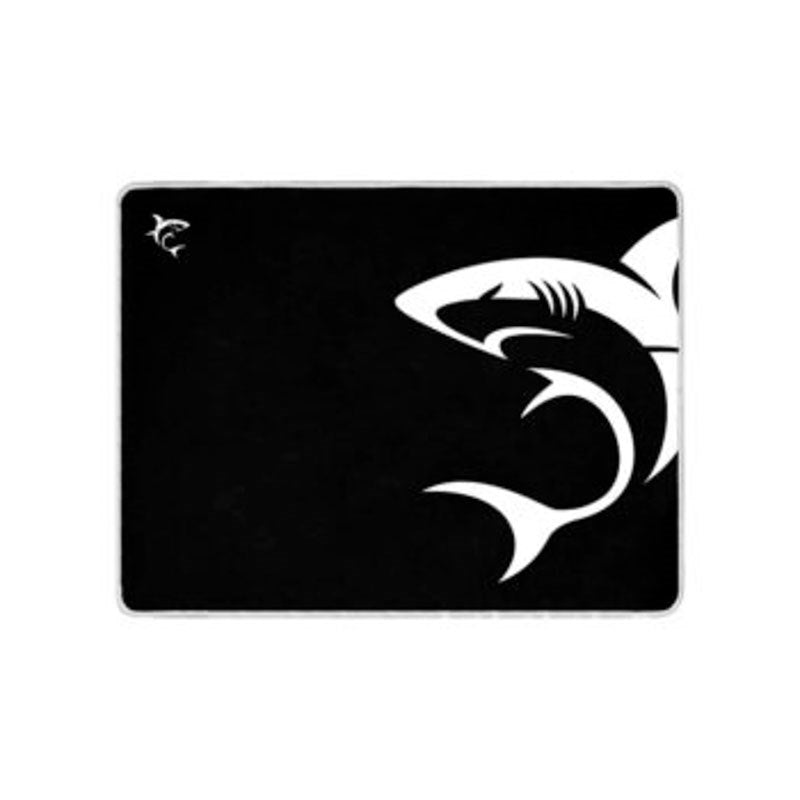 White Shark SHARK L Gaming Musemåtte - 400 x 300 mm - Sort / Hvid