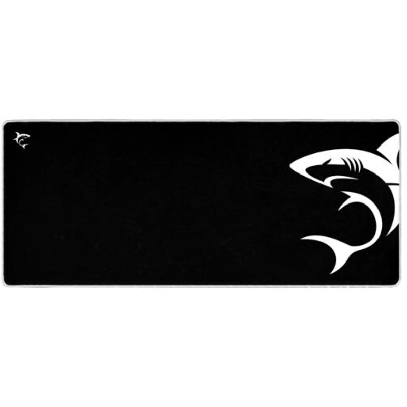 White Shark SHARK XL Gaming Musemåtte - 800 x 350 mm - Sort / Hvid