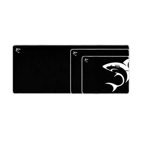 White Shark SHARK XL Gaming Musemåtte - 800 x 350 mm - Sort / Hvid