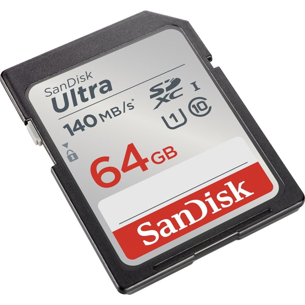 SanDisk 64GB Ultra Micro SDXC Hukommelseskort - 140MB/s - Sort