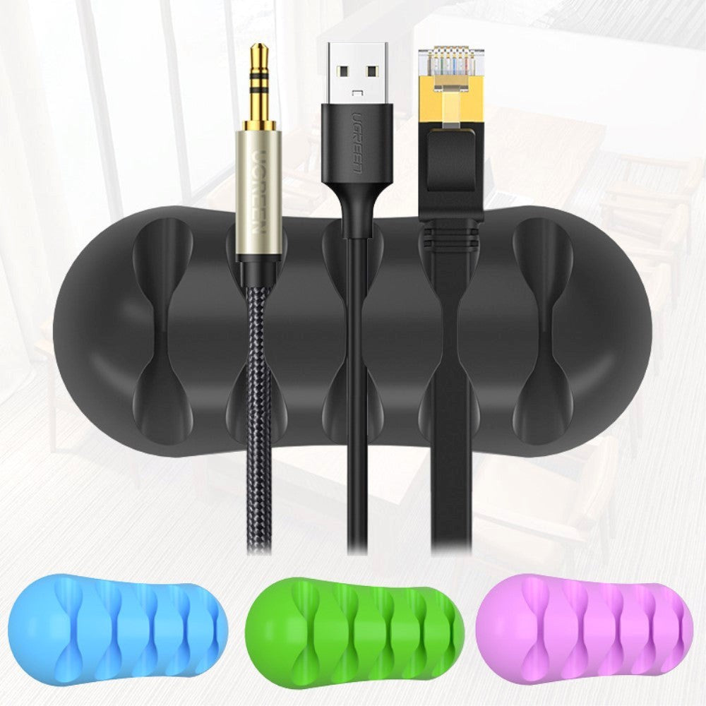 Universal Kabel Manager - Selvklæbende - Sort