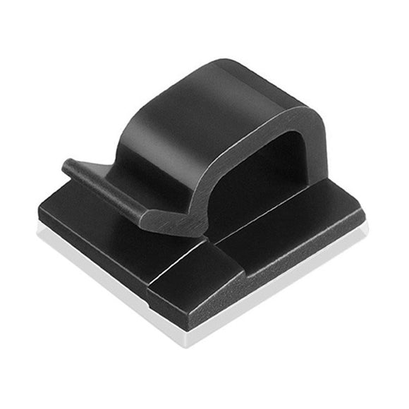 Multifunktionel Kabelholder - 10 stk. - Sort