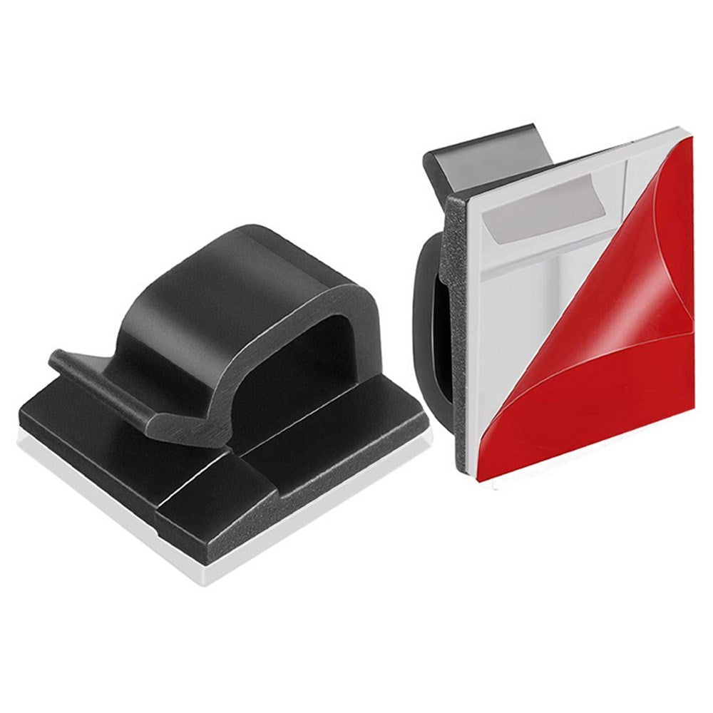 Multifunktionel Kabelholder - 10 stk. - Sort