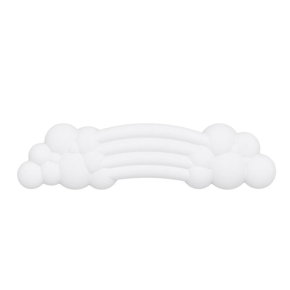 Håndledsstøtte Til Tastatur m. Skyer & Regnbue Design - Hvid