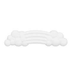 Håndledsstøtte Til Tastatur m. Skyer & Regnbue Design - Hvid