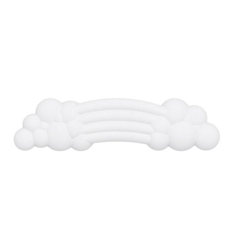 Håndledsstøtte Til Tastatur m. Skyer & Regnbue Design - Hvid