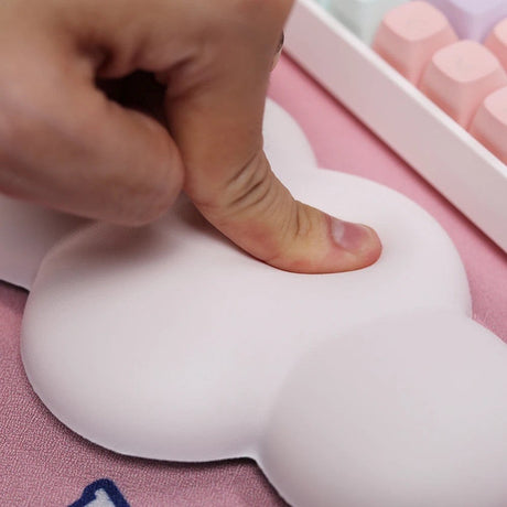 Håndledsstøtte Til Tastatur m. Sky Design - Hvid