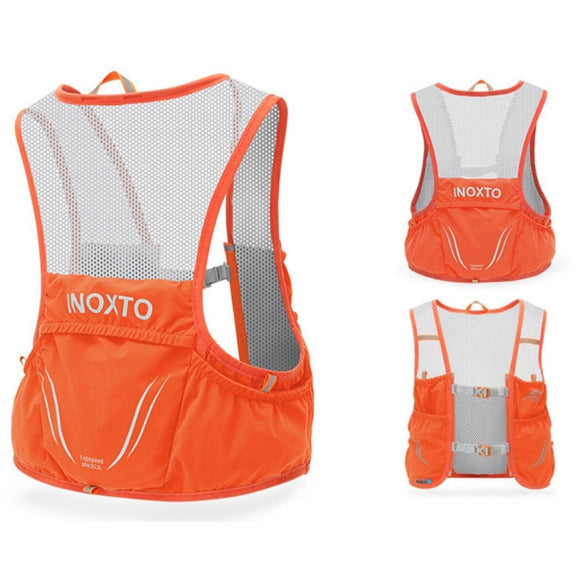 Løbevest m. Praktiske Lommer - Størrelse L - Orange