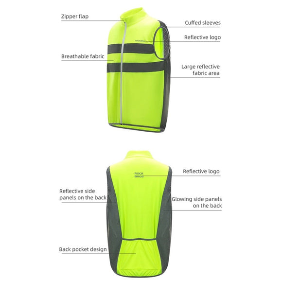 Refleksvest - Størrelse L - Gul