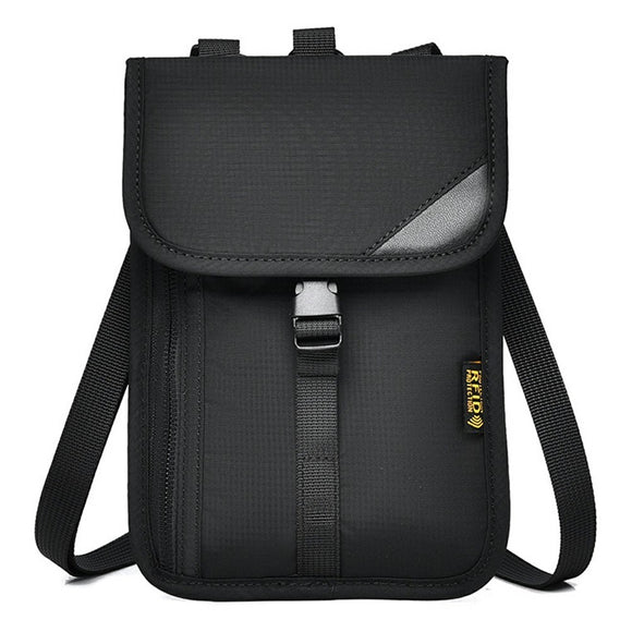 Skuldertaske m. 3 Rum (140 x 190mm) - Sort