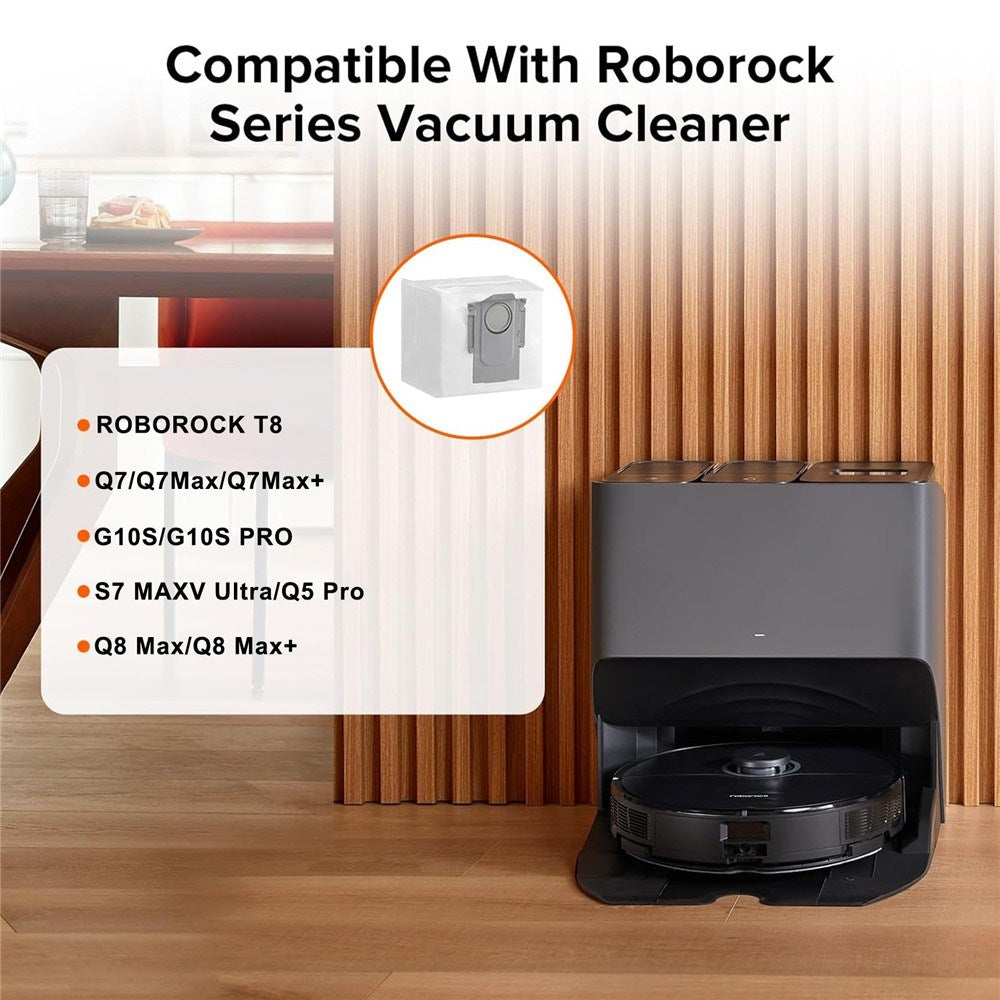 Støvsugerpose til Roborock Q5 Pro / Q7 Max / Q8 Max / Q8 Max+ / S7 MaxV / S7 / S8 Pro Ultra / S8 Robotstøvsuger - Hvid