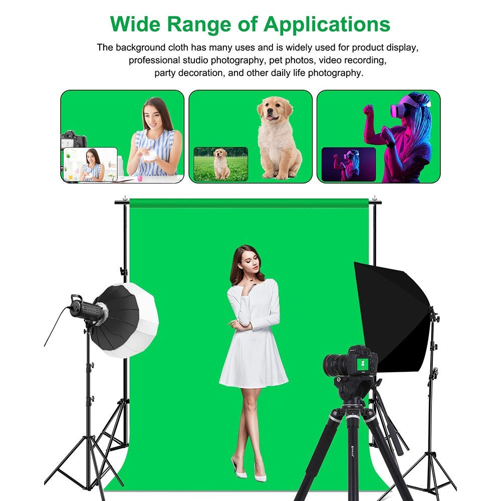 Fotobaggrund Kit - 2 x 2 m - Grøn