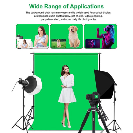 Fotobaggrund Kit - 2 x 2 m - Grøn