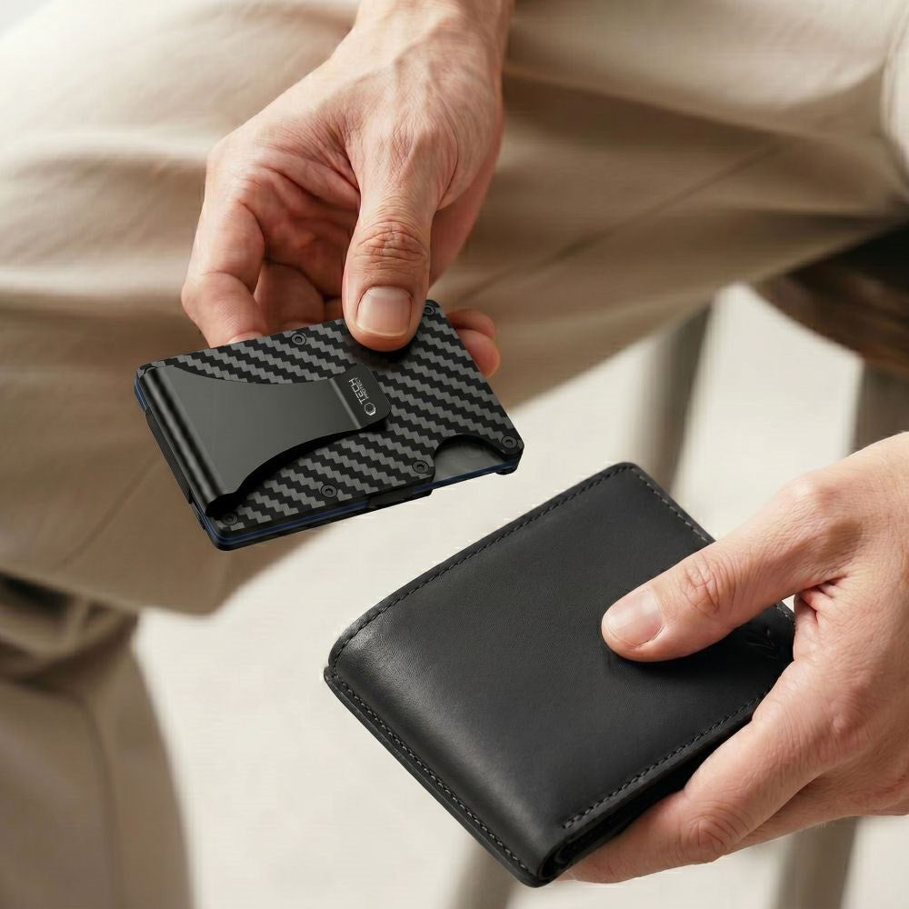 Tech-Protect Thorn RFID Kortholder - Carbon Sort