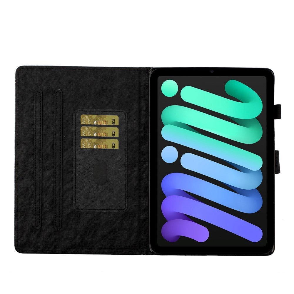 iPad 11" (2025) / iPad 10.9" (2024/2022) Glitter Cover m. Flipstander & Kortholder - Lilla