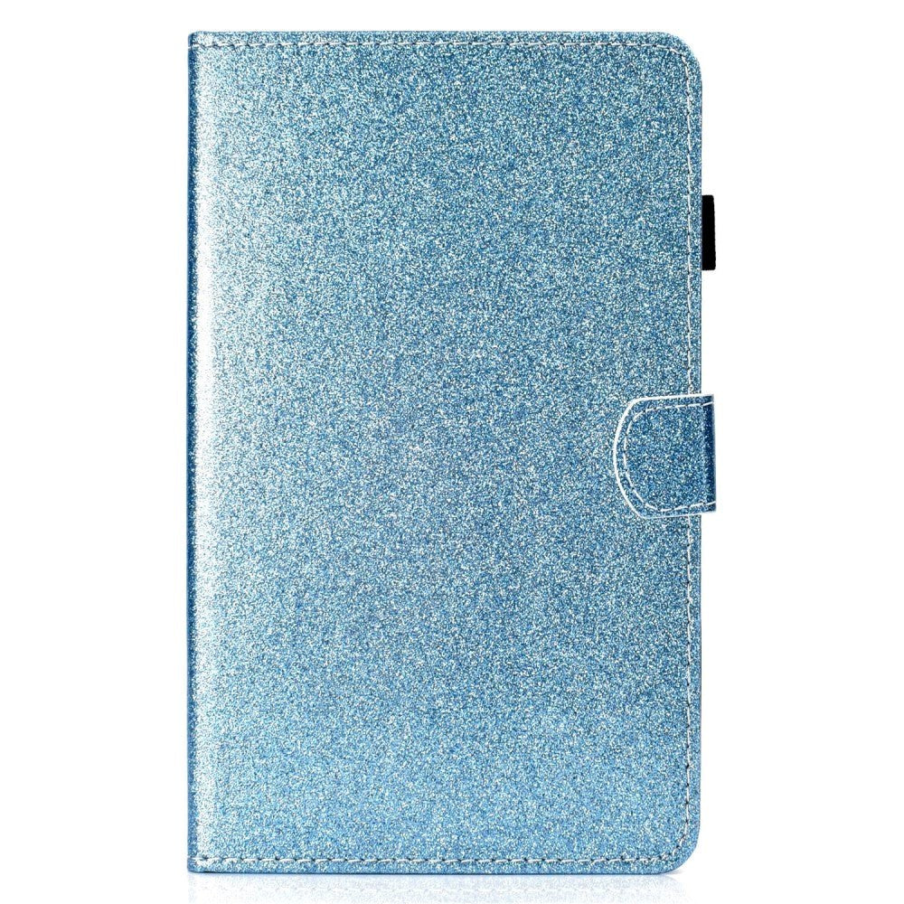 iPad 11" (2025) / iPad 10.9" (2024/2022) Glitter Cover m. Flipstander & Kortholder - Blå
