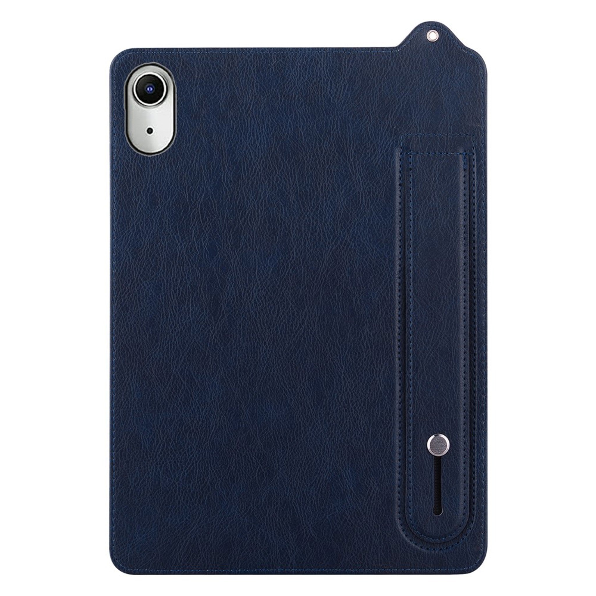 iPad Mini (2026) 8. Gen. EIDERWOOD Kunstlæder Bagside Cover m. Strop Kickstand - Blå