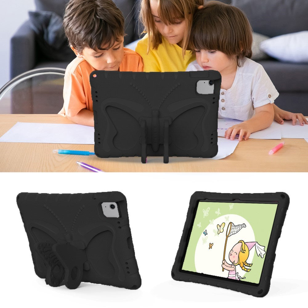 EIDERWOOD iPad Air 11" (2026 / 2025 / 2024) Børne Cover - Butterfly Kickstand Cover m. Skulderstrop - Sort