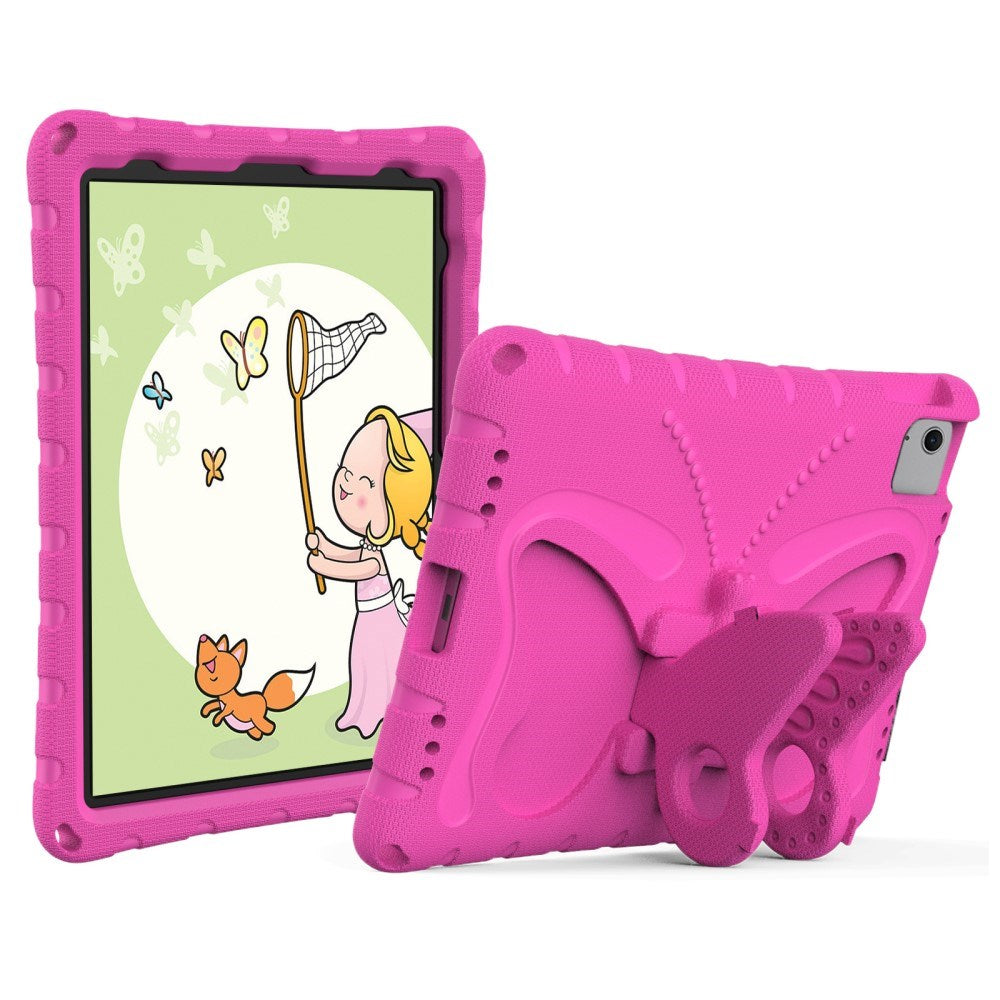 EIDERWOOD iPad Air 11" (2026 / 2025 / 2024) Børne Cover - Butterfly Kickstand Cover m. Skulderstrop - Pink