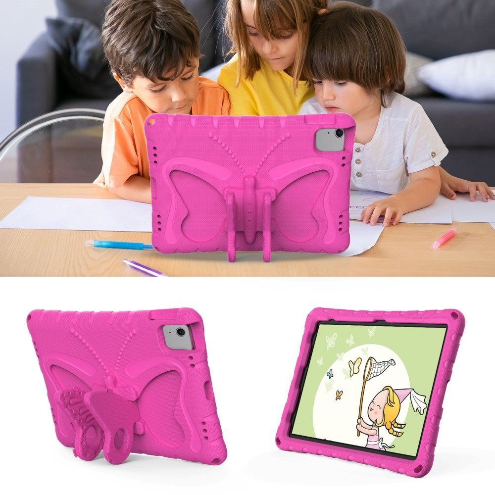 EIDERWOOD iPad Air 11" (2026 / 2025 / 2024) Børne Cover - Butterfly Kickstand Cover m. Skulderstrop - Pink