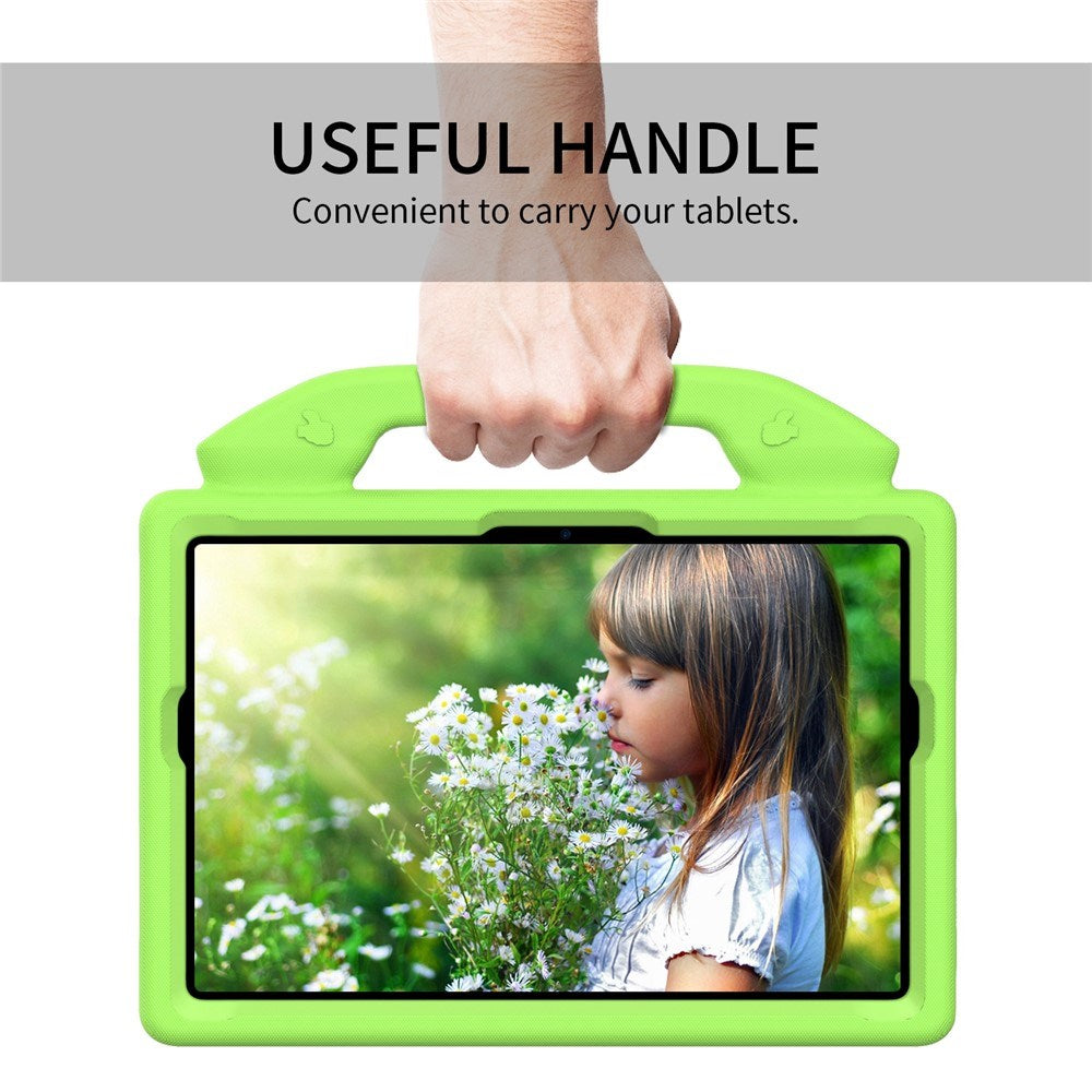 Samsung Galaxy Tab A11+ (Plus) / A9+ (Plus) EIDERWOOD Børne Cover - Thumb Kickstand Cover - Grøn