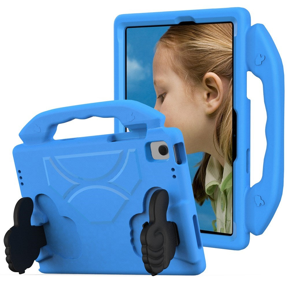 Samsung Galaxy Tab A11+ (Plus) / A9+ (Plus) EIDERWOOD Børne Cover - Thumb Kickstand Cover - Blå