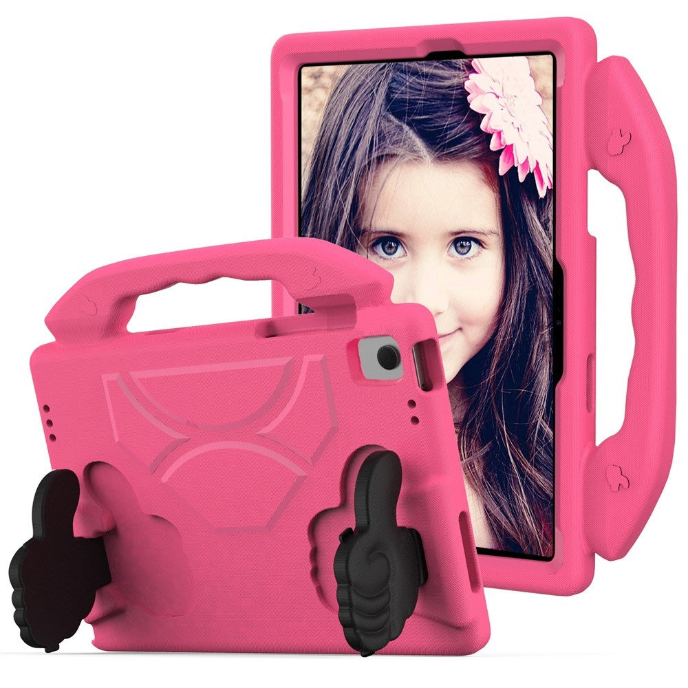 Samsung Galaxy Tab A11+ (Plus) / A9+ (Plus) EIDERWOOD Børne Cover - Thumb Kickstand Cover - Lyserød