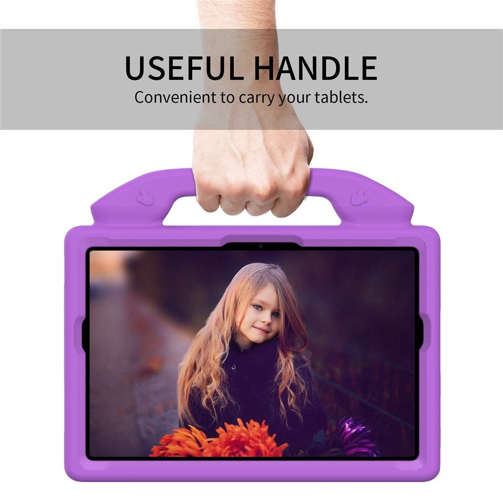 Samsung Galaxy Tab A11+ (Plus) / A9+ (Plus) EIDERWOOD Børne Cover - Thumb Kickstand Cover - Lilla