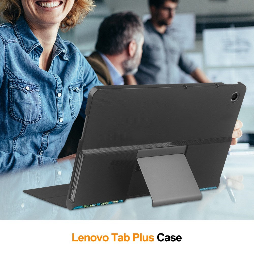 EIDERWOOD Lenovo Tab Plus 11.5" Vegansk Læder Cover m. Mønster - Blomst