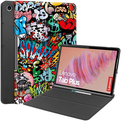 EIDERWOOD Lenovo Tab Plus 11.5" Vegansk Læder Cover m. Mønster - Graffiti