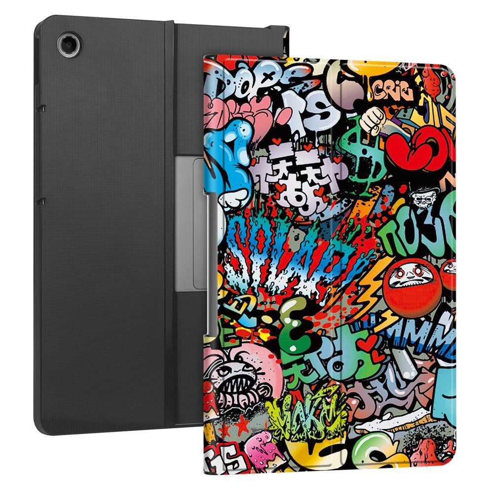 EIDERWOOD Lenovo Tab Plus 11.5" Vegansk Læder Cover m. Mønster - Graffiti