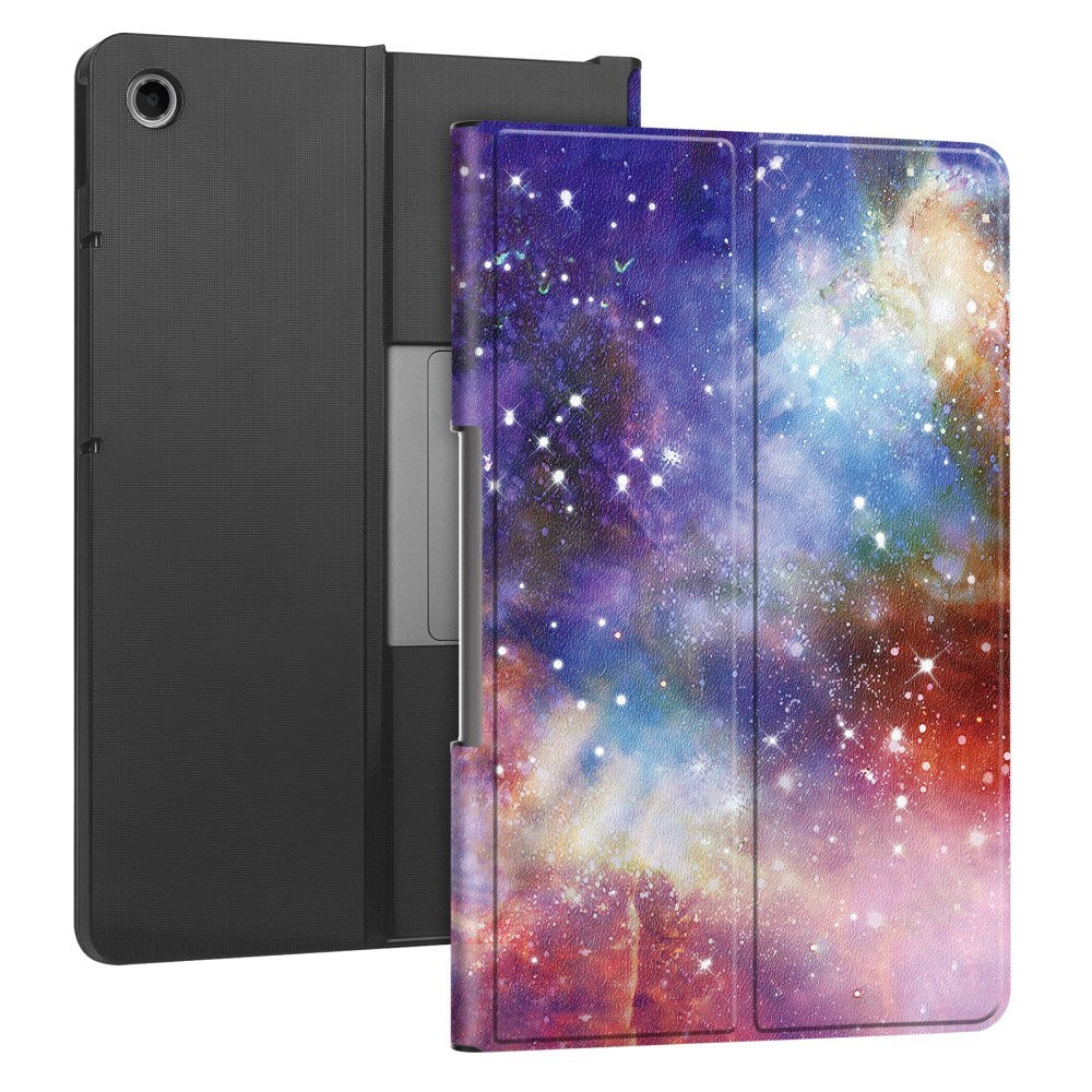 EIDERWOOD Lenovo Tab Plus 11.5" Vegansk Læder Cover m. Mønster - Galakse
