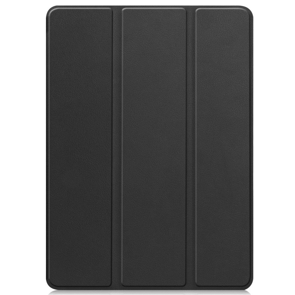 OnePlus Pad 2 Tri-Fold Læder Cover m. Vågeblus Funktion - Sort