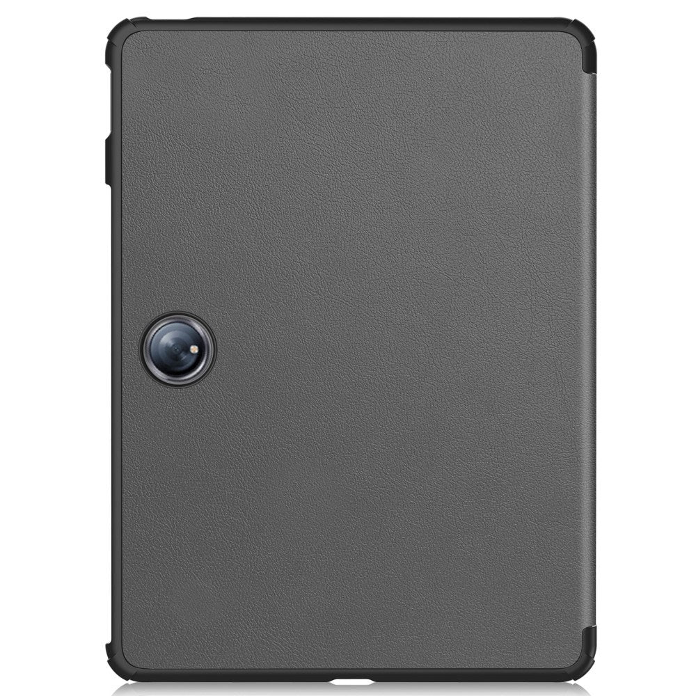 OnePlus Pad 2 Tri-Fold Læder Cover m. Vågeblus Funktion - Grå