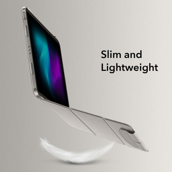 iPad Pro 13" (2025 / 2024) ESR Tri-Fold Flip Cover m. Apple Pencil Holder - Grå
