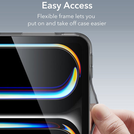iPad Pro 13" (2025 / 2024) ESR Hybrid Cover - Gennemsigtig / Sort
